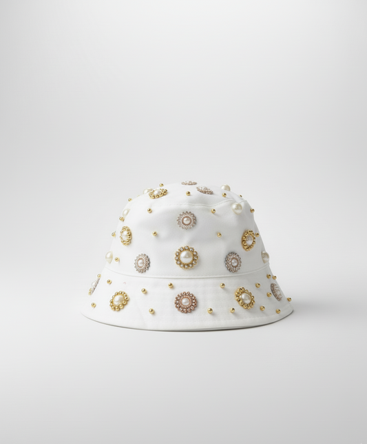 LIMITED PIECES - HAND-BEADED UNISEX BUCKET HAT