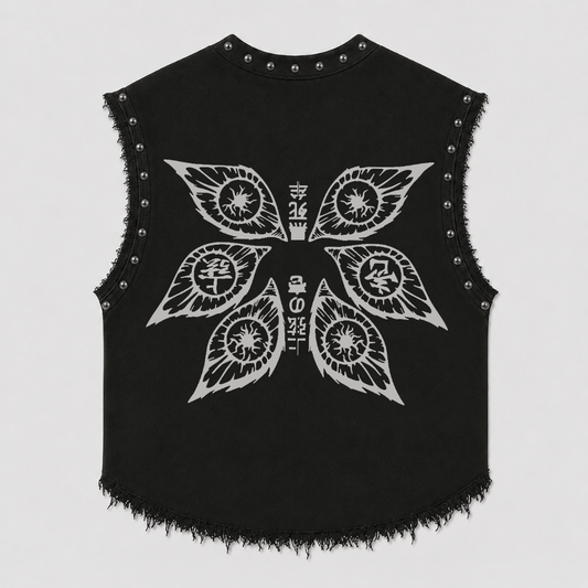DEMON SLAYER HASHIRA UNISEX BLACK VEST (BOXYFIT)