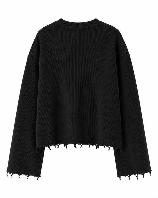 BURY THE OLD SELF UNISEX BLACK SWEATSHIRT (BOXYFIT)