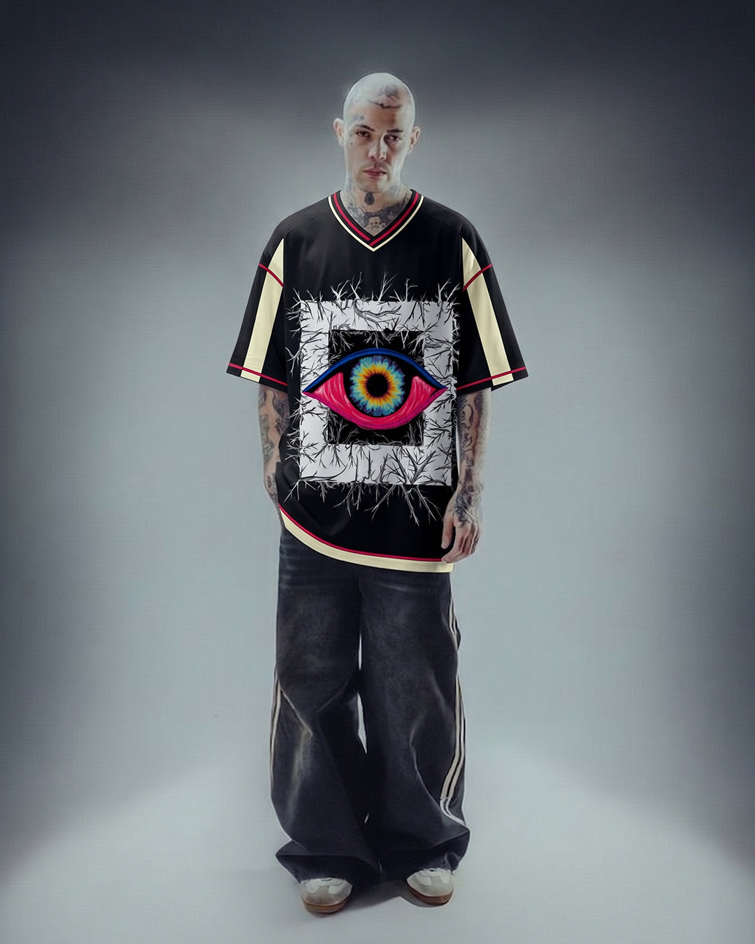 The Eye Vneck Unisex Jersey