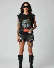 REBIRTH UNISEX BLACK VEST (BOXYFIT)