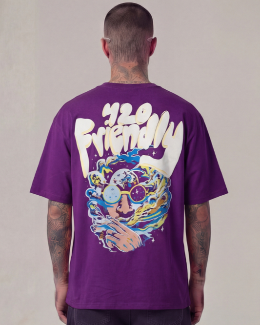 Nashey Oversized Purple Unisex T-shirt