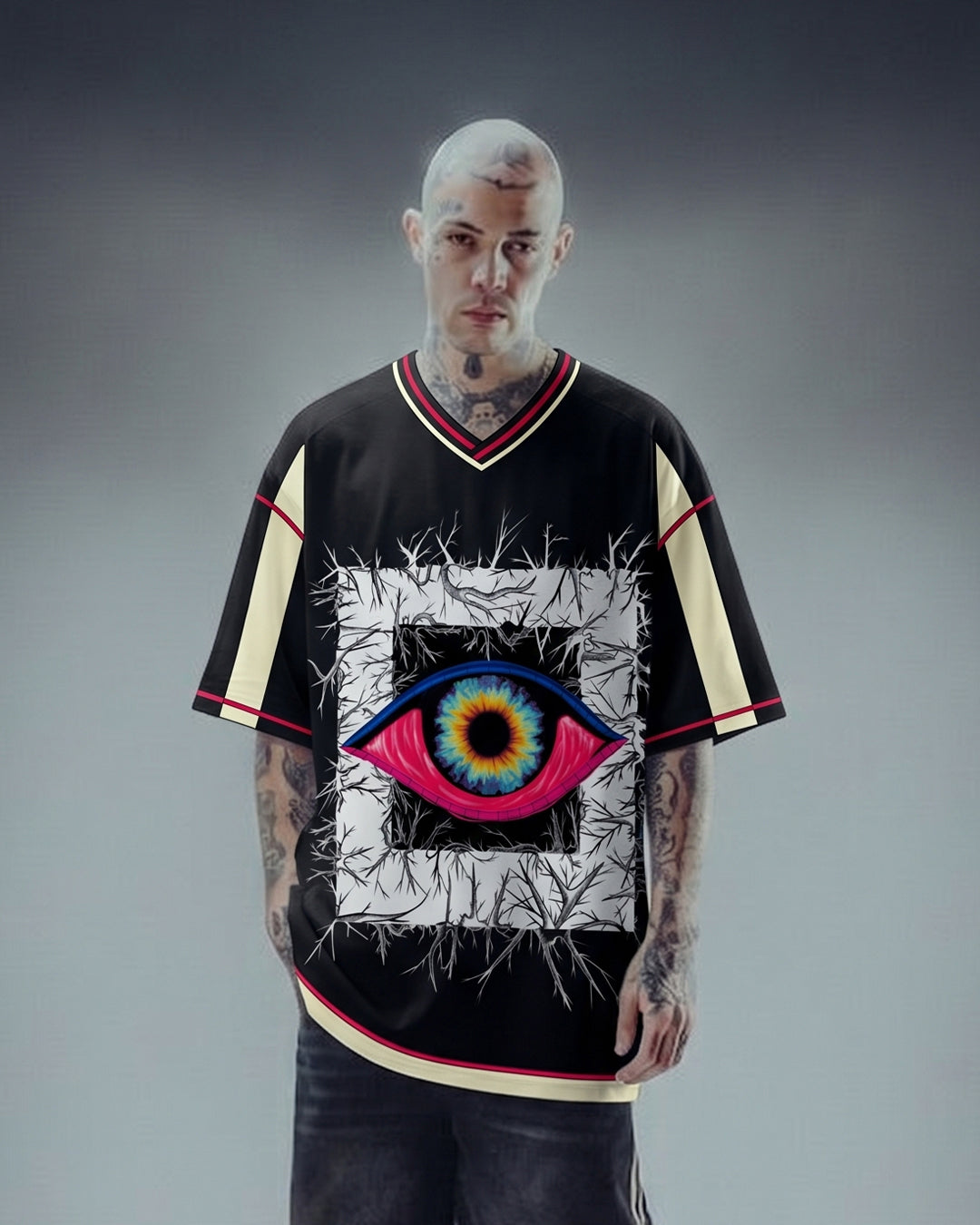 The Eye Vneck Unisex Jersey