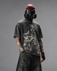 Rest in Ecstasy Acid Wash Black T-shirt