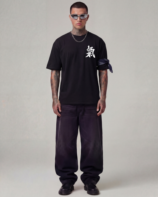 Dragon Chi Oversized Black Unisex T-shirt