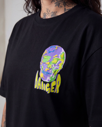 Caution Oversized Black Unisex T-shirt