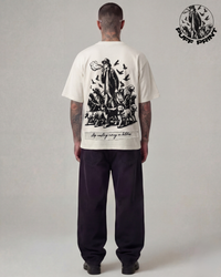 Discipline>Motivation Oversized Offwhite Unisex T-shirt