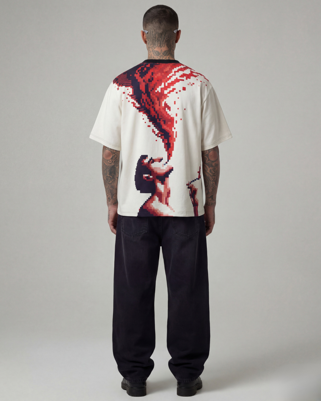 BAVA Signature Oversize Offwhite Unisex Tshirt