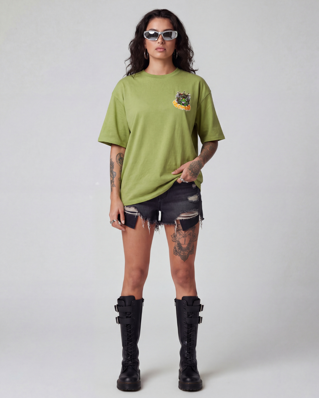 420 Community Oversized Green Unisex T-shirt