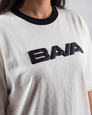 BAVA Signature Oversize Offwhite Unisex Tshirt