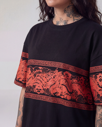 Eternal Dragon Oversized Black Unisex Tshirt