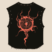 REBIRTH UNISEX BLACK VEST (BOXYFIT)