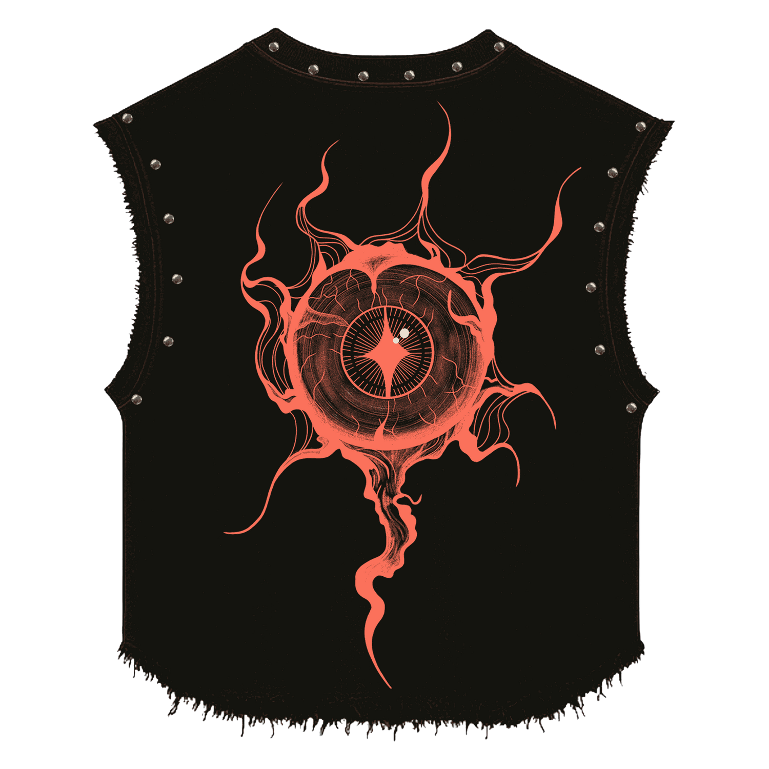 REBIRTH UNISEX BLACK VEST (BOXYFIT)