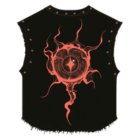 REBIRTH UNISEX BLACK VEST (BOXYFIT)