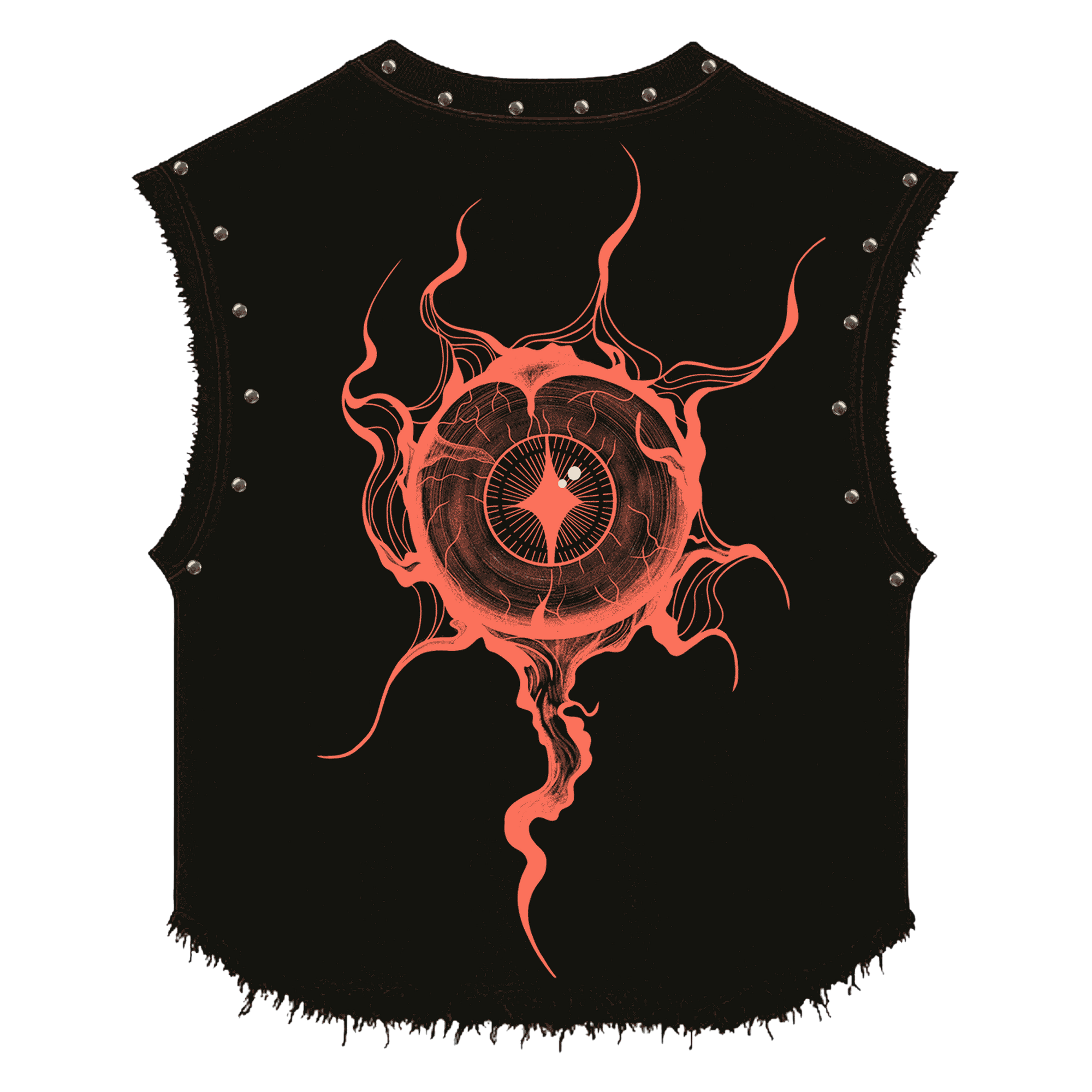 REBIRTH UNISEX BLACK VEST (BOXYFIT)
