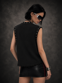 BURY THE OLD SELF UNISEX BLACK VEST (BOXYFIT)