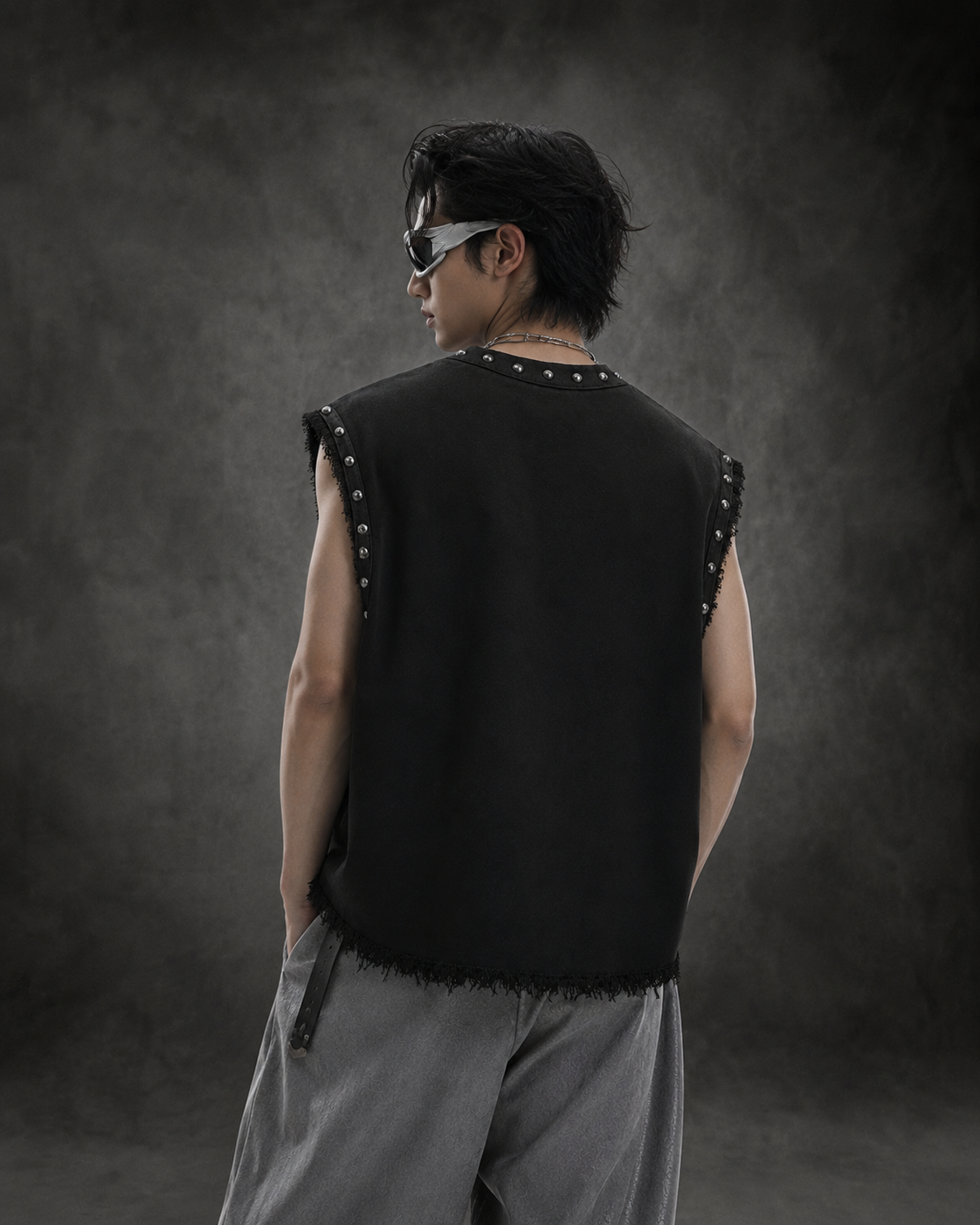 BURY THE OLD SELF UNISEX BLACK VEST (BOXYFIT)