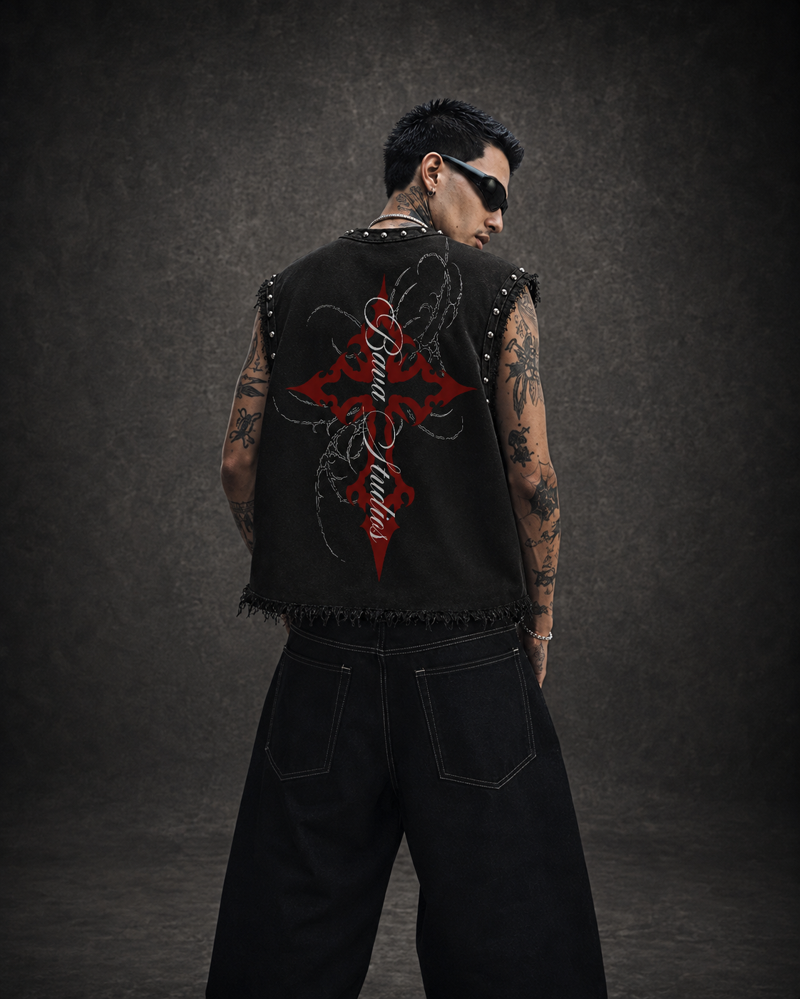 CONFESSION UNISEX BLACK VEST (BOXYFIT)