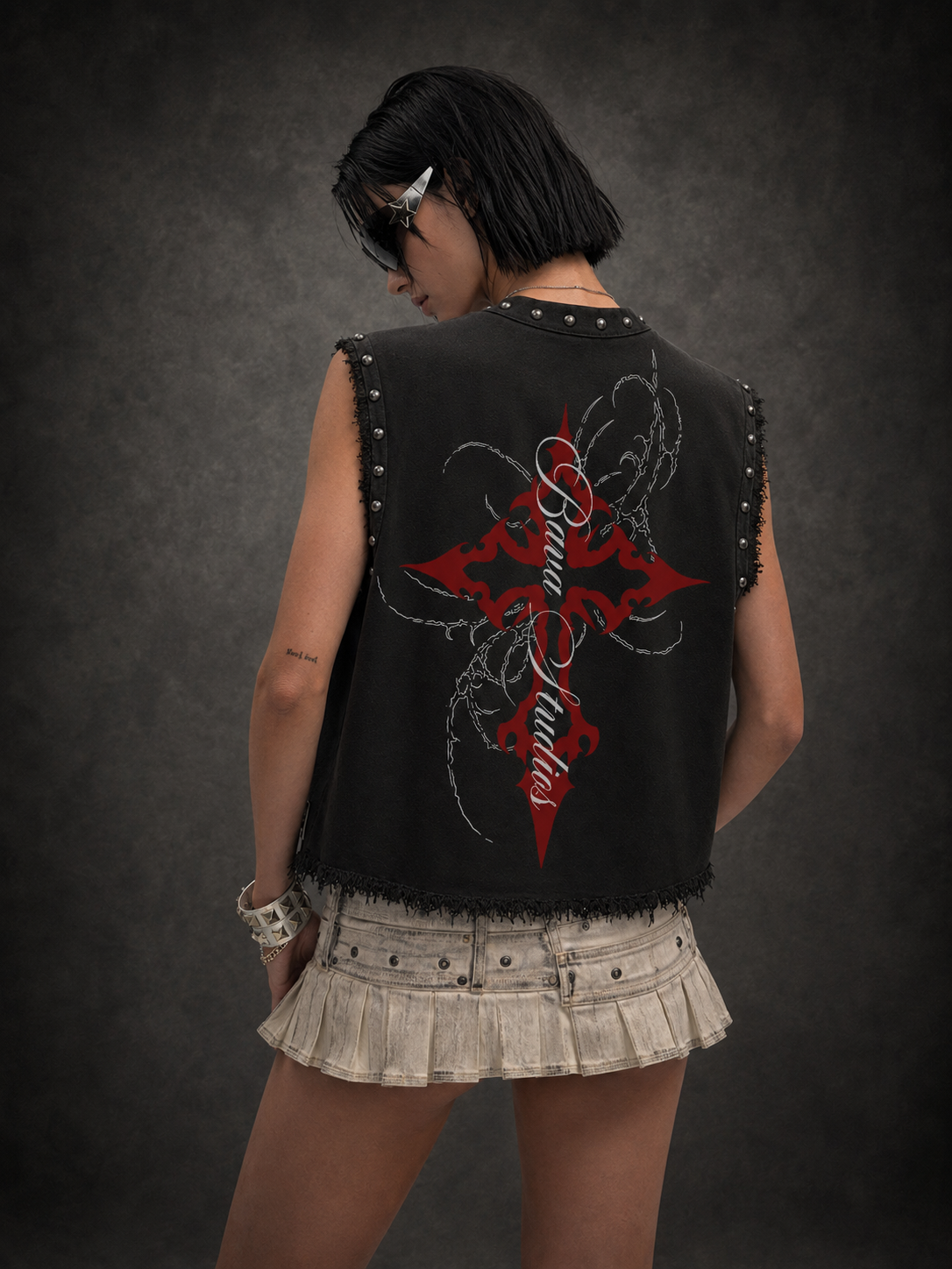 CONFESSION UNISEX BLACK VEST (BOXYFIT)