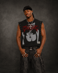 CONFESSION UNISEX BLACK VEST (BOXYFIT)
