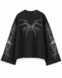 THE SOUL COLLECTOR BLACK UNISEX SWEATSHIRT (BOXYFIT)