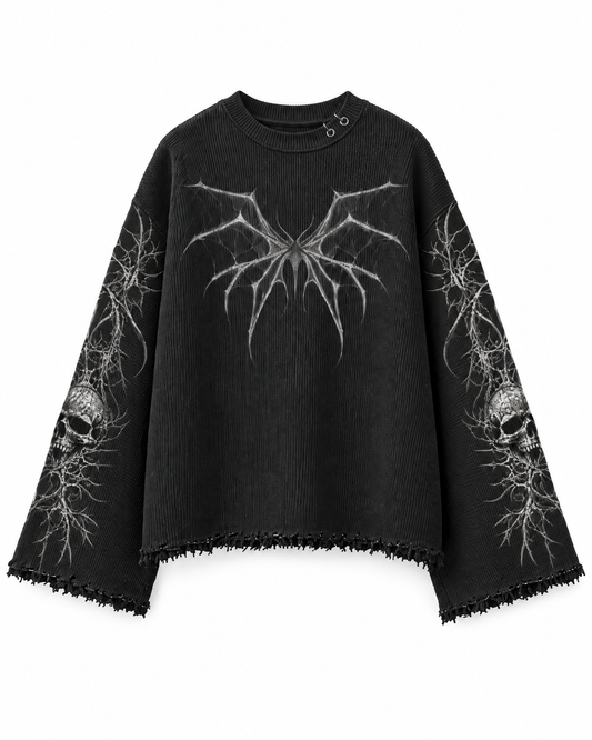 THE SOUL COLLECTOR BLACK UNISEX SWEATSHIRT (BOXYFIT)