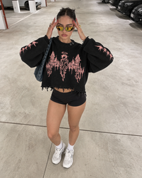 THE LAST SERAPH UNISEX BLACK SWEATSHIRT (BOXYFIT)