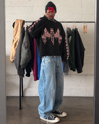 THE LAST SERAPH UNISEX BLACK SWEATSHIRT (BOXYFIT)