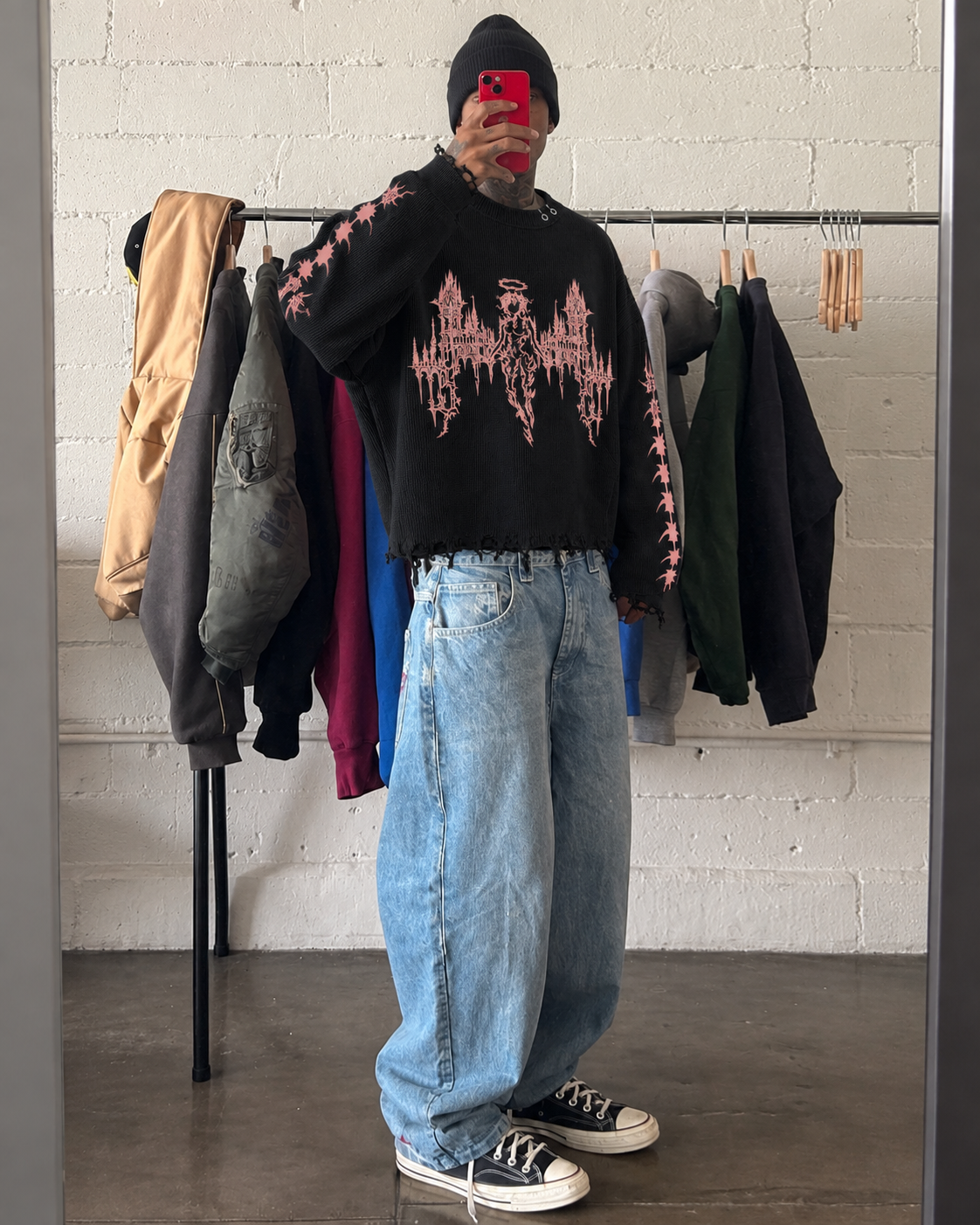 THE LAST SERAPH UNISEX BLACK SWEATSHIRT (BOXYFIT)