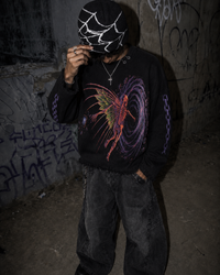 ENTER THE PORTAL UNISEX BLACK SWEATSHIRT (BOXYFIT)