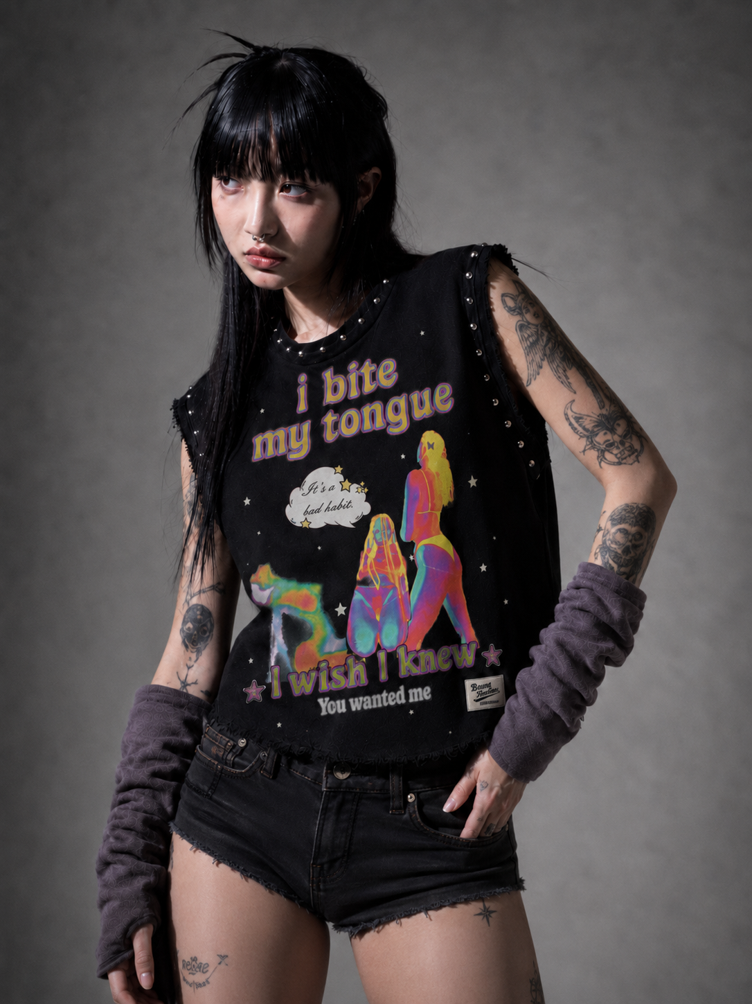 TOO HOT HANDLE UNISEX BLACK VEST (BOXYFIT)