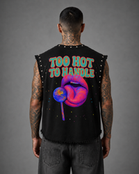 TOO HOT HANDLE UNISEX BLACK VEST (BOXYFIT)