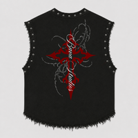 CONFESSION UNISEX BLACK VEST (BOXYFIT)