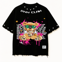 DHH OVERSIZE OVERSIZE UNISEX BLACK TSHIRT (BOXYFIT)