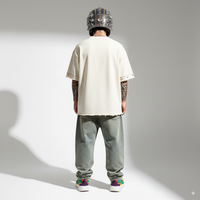KALAKAAR OVERSIZE UNISEX OFF-WHITE TSHIRT (BOXYFIT)