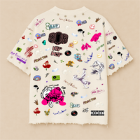 HIP-HOP SYMPHONY OVERSIZE UNISEX OFF-WHITE TSHIRT (BOXYFIT)