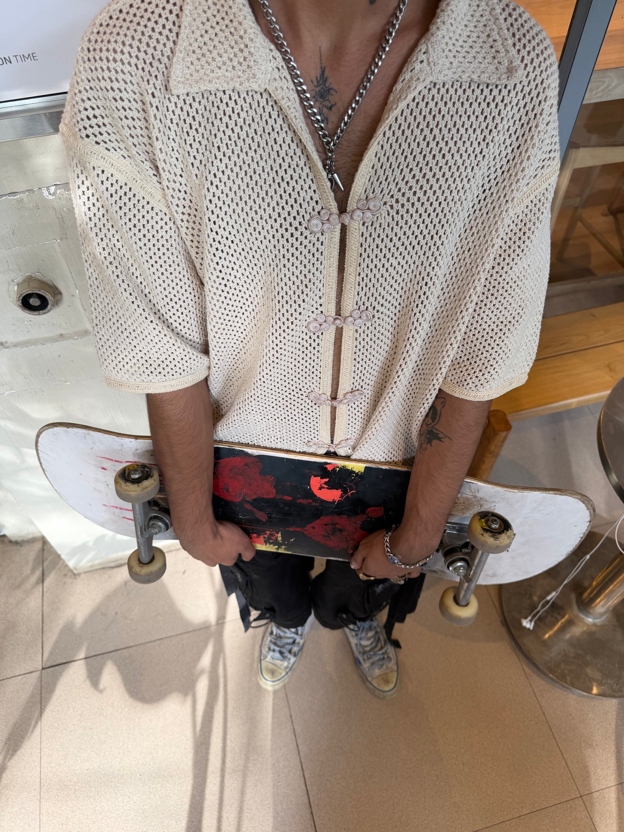 PRE ORDER - Crochet Oversized Summer Shirt
