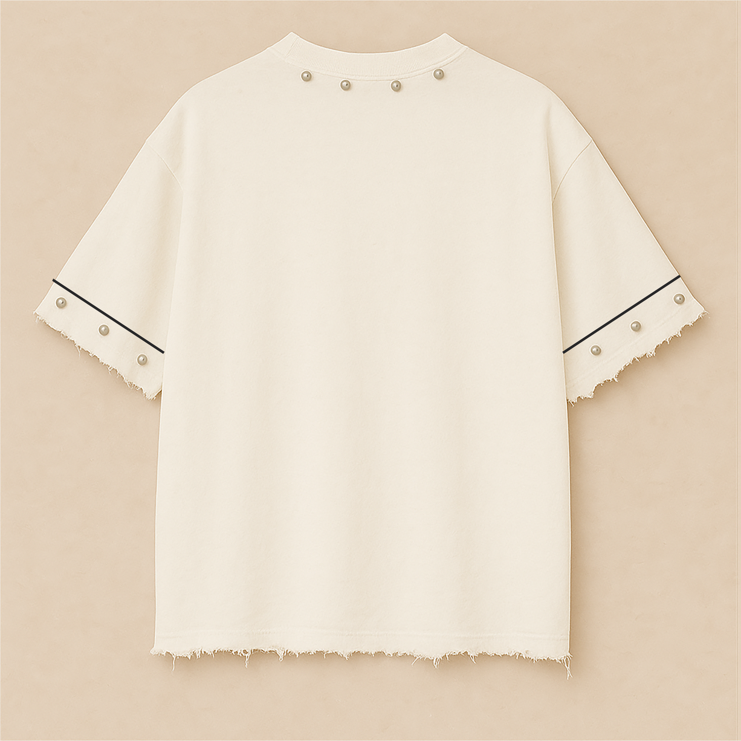 KALAKAAR OVERSIZE UNISEX OFF-WHITE TSHIRT (BOXYFIT)