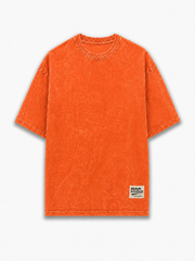 ORANGE ACID WASH OVERSIZED UNISEX T-SHIRT