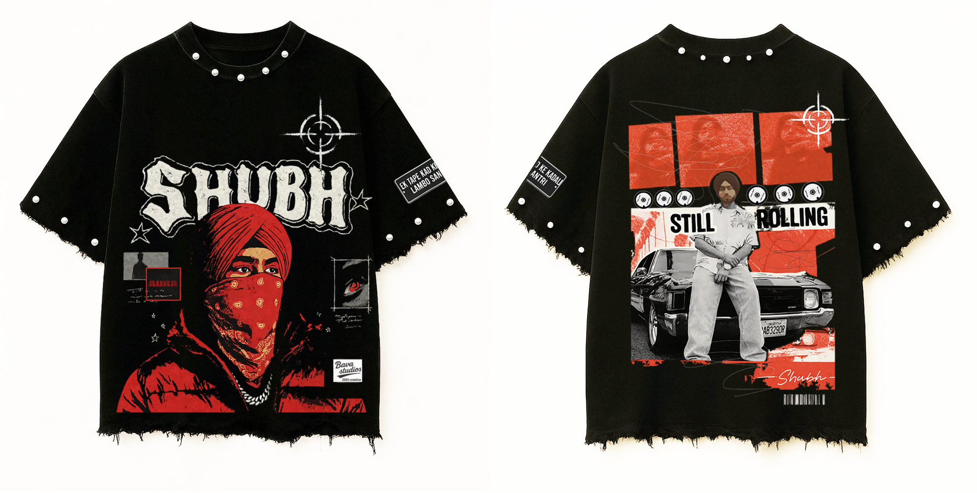 SHUBH OVERSIZE UNISEX BLACK TSHIRT (BOXYFIT)