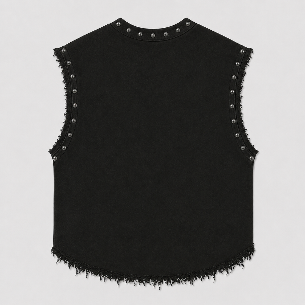 BURY THE OLD SELF UNISEX BLACK VEST (BOXYFIT)