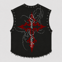 CONFESSION UNISEX BLACK VEST (BOXYFIT)