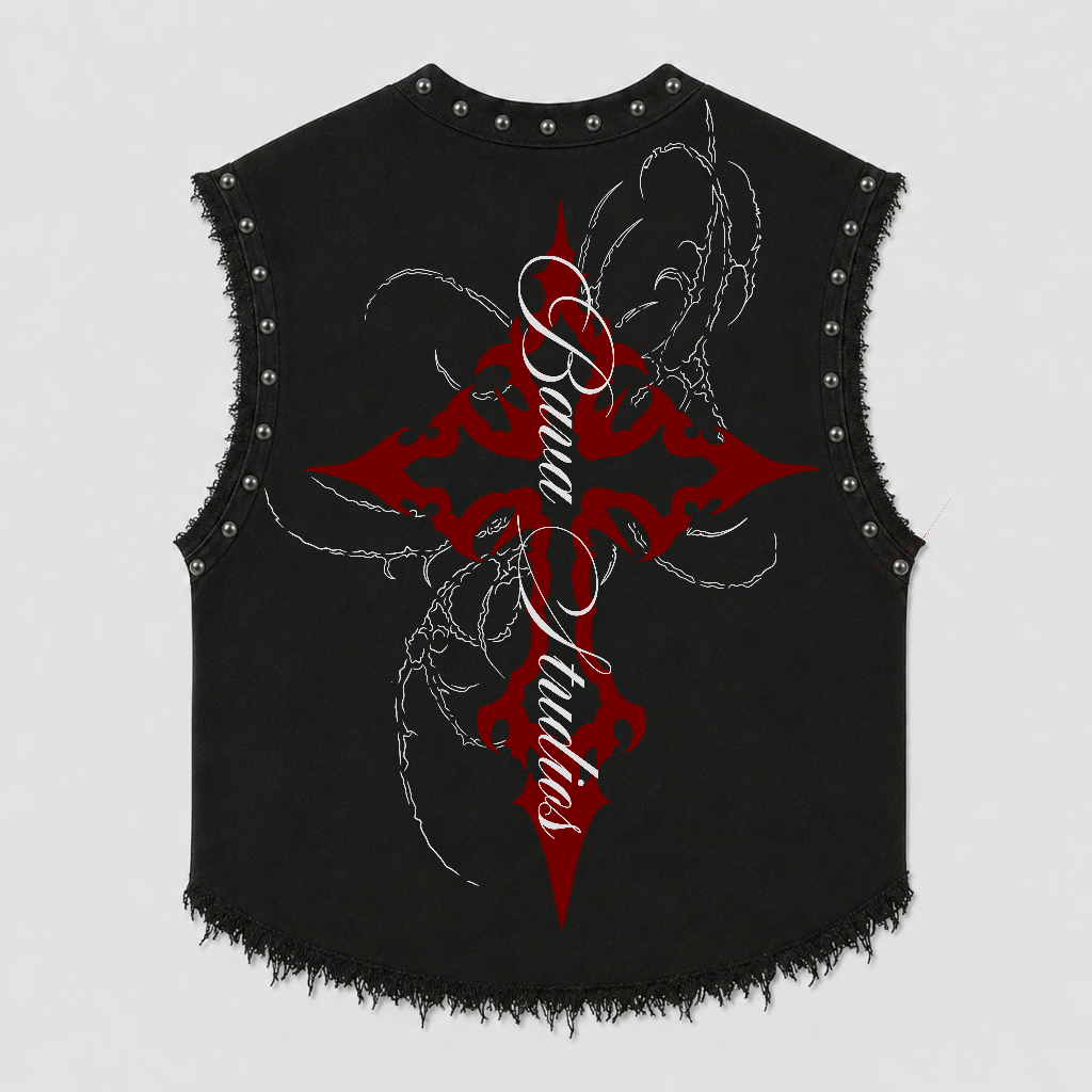 CONFESSION UNISEX BLACK VEST (BOXYFIT)