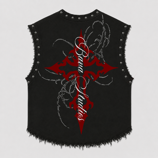 CONFESSION UNISEX BLACK VEST (BOXYFIT)
