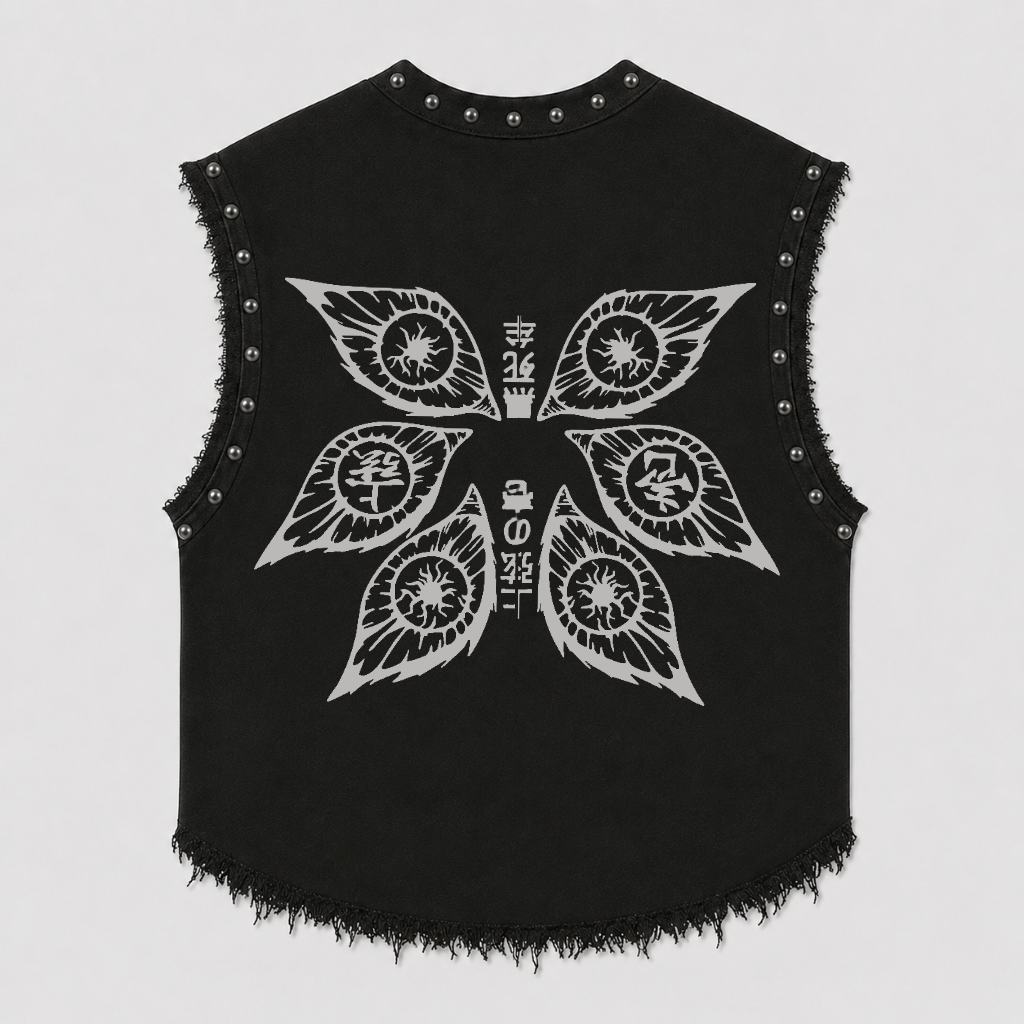 DEMON SLAYER HASHIRA  UNISEX BLACK VEST (BOXYFIT)