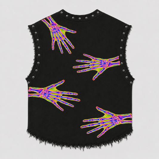 ENTER THE PORTAL UNISEX BLACK VEST (BOXYFIT)