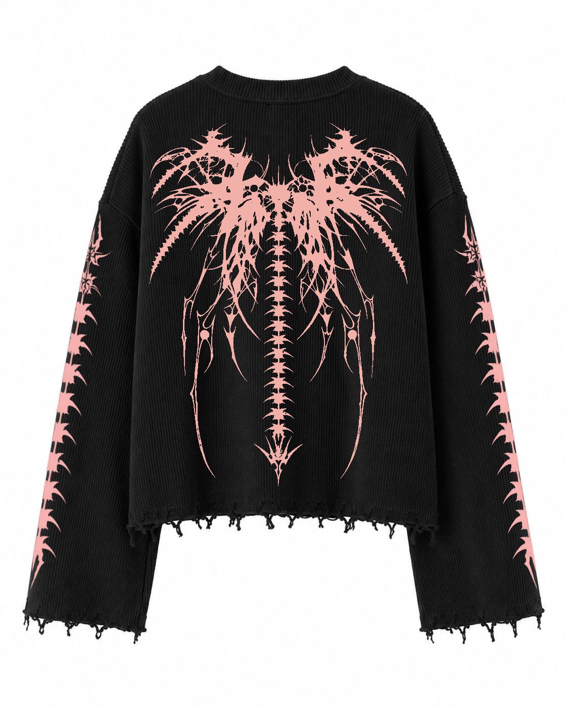 THE LAST SERAPH UNISEX BLACK SWEATSHIRT (BOXYFIT)
