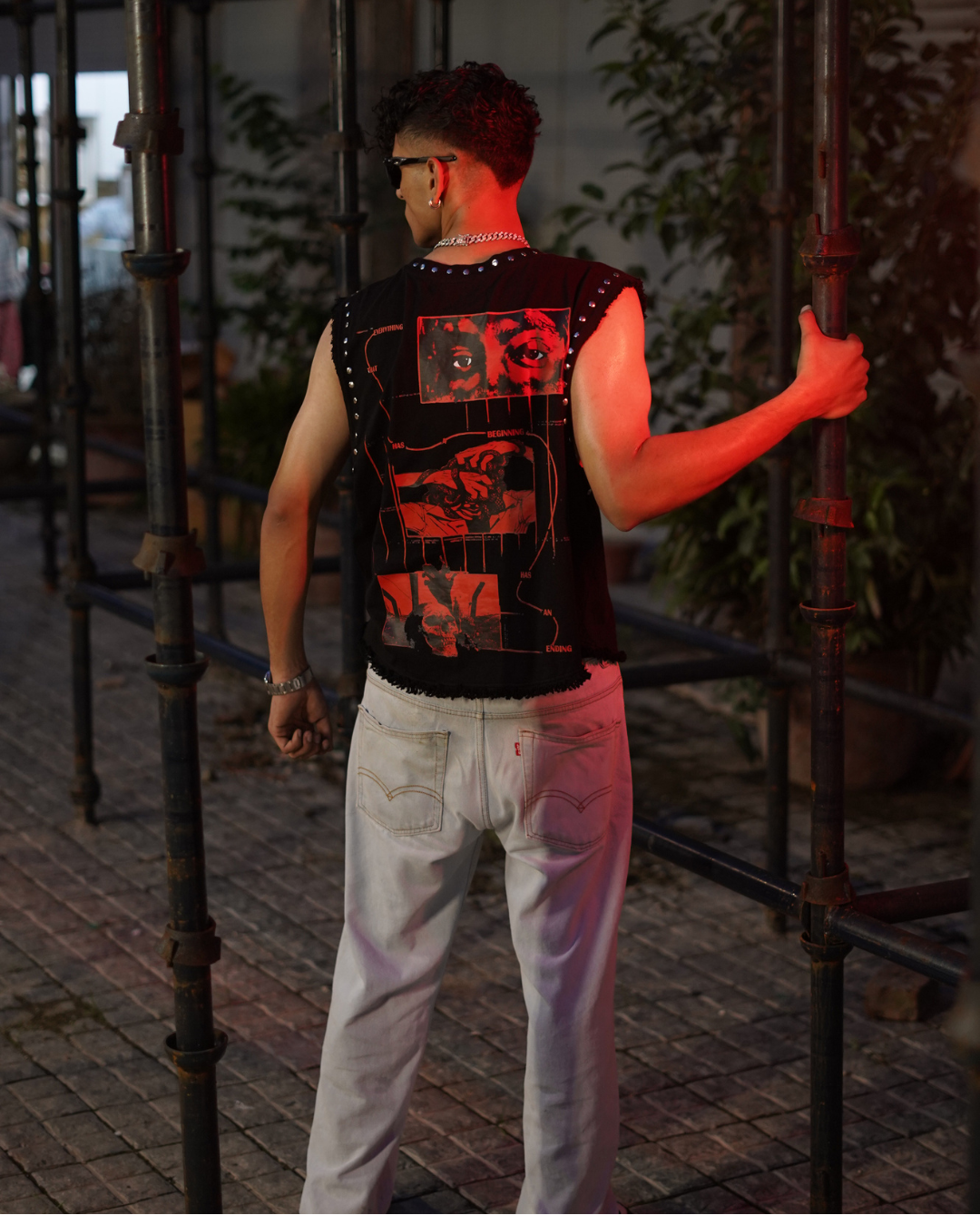 AWAKENDED UNISEX BLACK VEST (BOXYFIT)