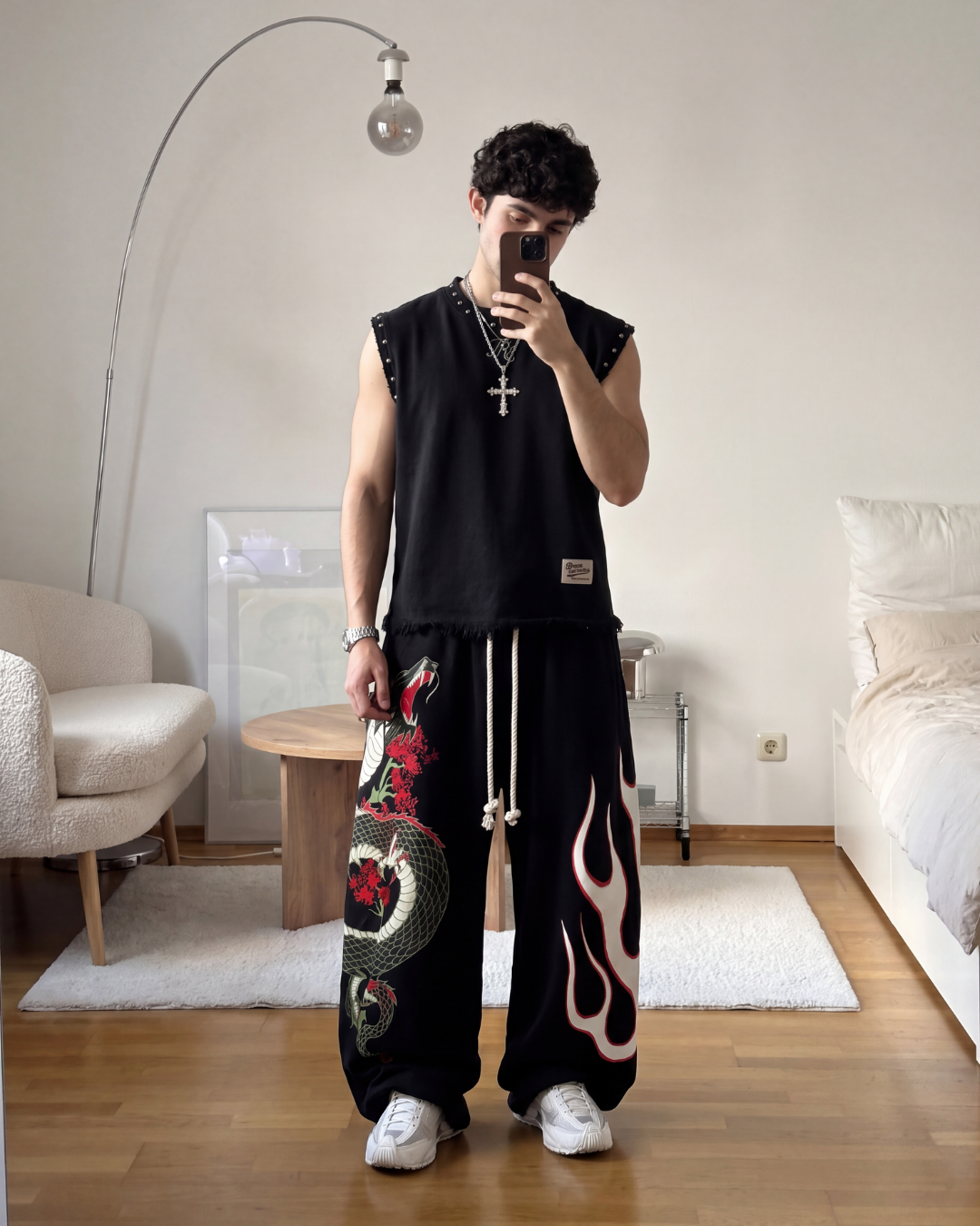 Vest & Dragon Sweatpants