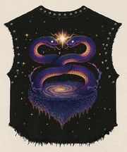 PSYCHIC UNISEX BLACK VEST (BOXYFIT)